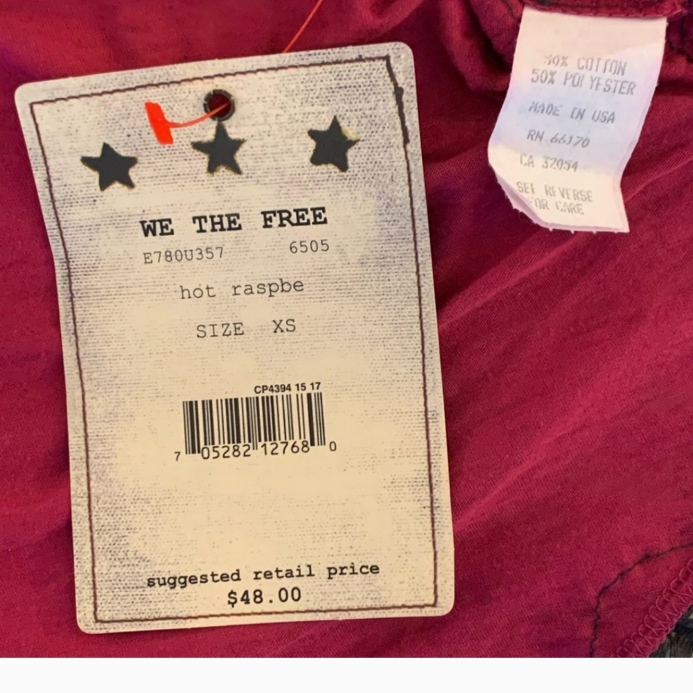 Free People Raspberry Tee - Picture 4 of 4